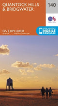 Quantock Hills and Bridgwater 140 Explorer Map Ordnance Survey With Digital Down