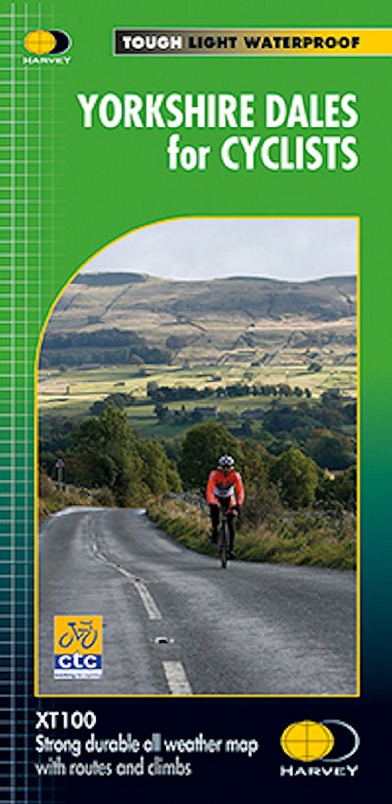 Yorkshire Dales for Cyclists Harvey Cycle Map