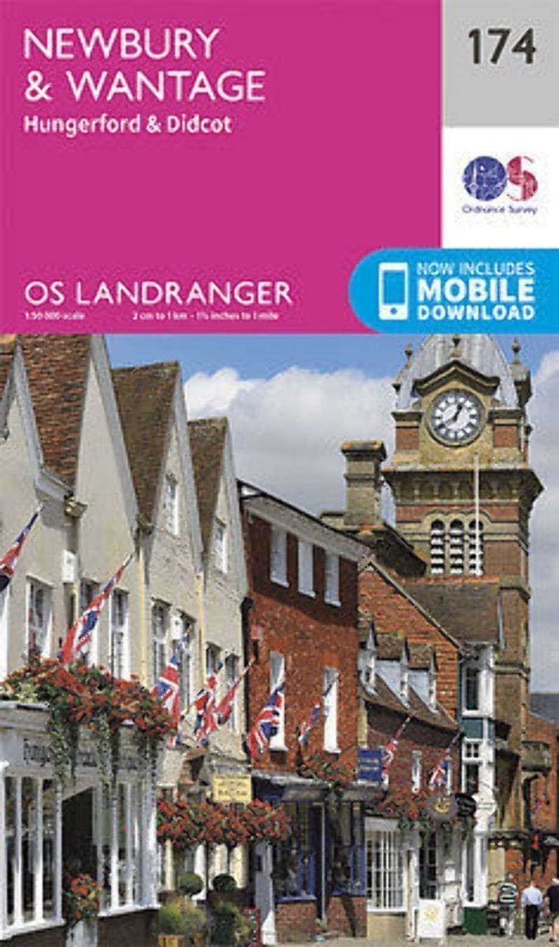 Newbury & Wantage Hungerford & Didcot Landranger Map 174 Ordnance Survey Latest 