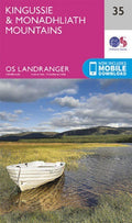 Kingussie Monadhliath Mountains Landranger Map 35 Ordnance Survey Latest 