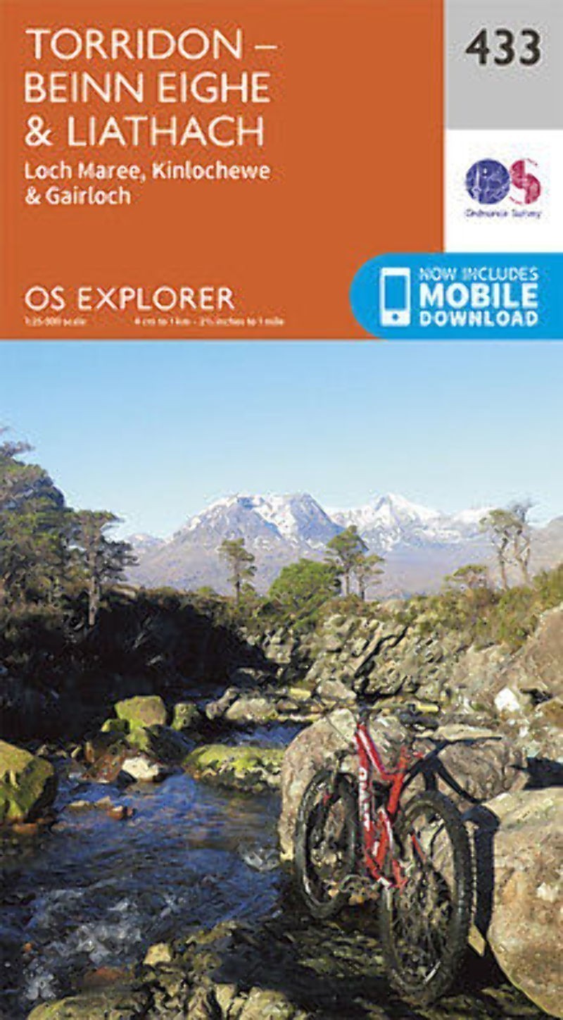 Torridon - Beinn Eighe and Liathach Explorer Map 433 Ordnance Survey 2015