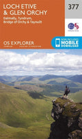 Loch Etive and Glen Orchy Explorer Map 377 Ordnance Survey