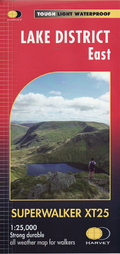 Lake District East Harvey Superwalker map helvellyn, high street Ullswater