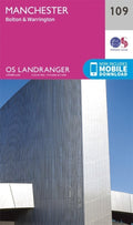 Manchester Bolton & Warrington Landranger Map 109 Ordnance Survey Latest 