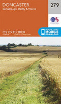 Doncaster Conisbrough Maltby and Thorne Explorer Map 279 Ordnance Survey