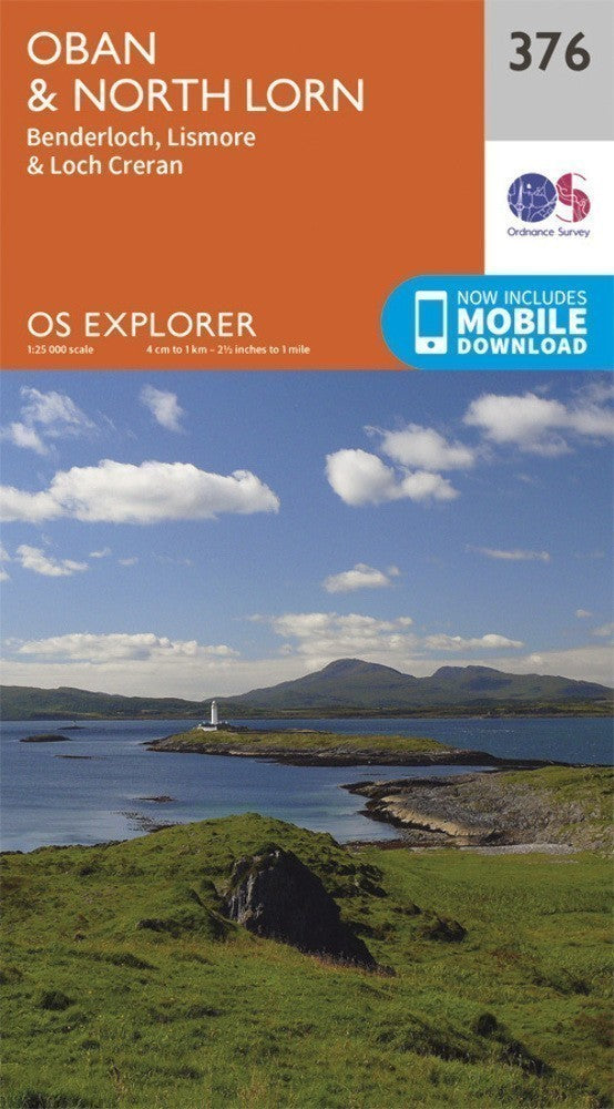 Oban and North Lorn Explorer Map 376 Ordnance Survey