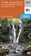 Lower Wharfedale and Washburn Valley Explorer Map Ordnance Survey 297