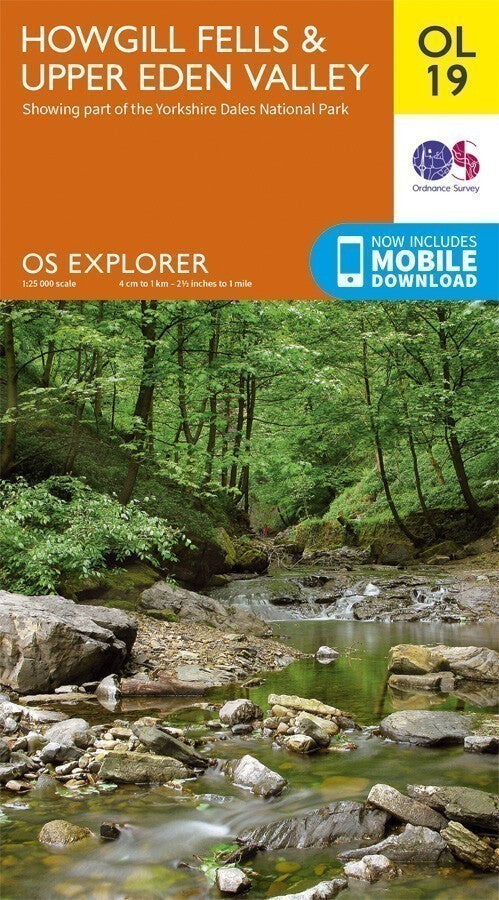 Howgill Fells & Upper Eden Valley Ordnance Survey Explorer Map OL 19