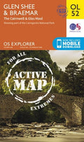 Explorer Active Map  OL 52 Glen Shee & Braemar OS OL52 Laminated