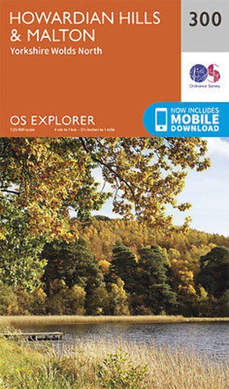 Howardian Hills and Malton Explorer Map Ordnance Survey 300