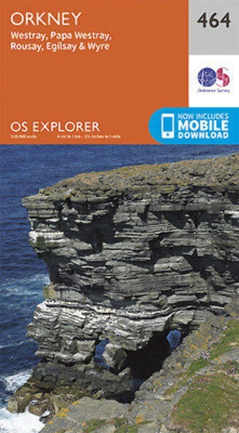 Orkney Westray Papa Westray Rousay Egilsay Explorer Map 464 Ordnance Survey 2015