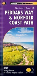 Peddars Way and Norfolk Coast Path National Trail Harvey Map