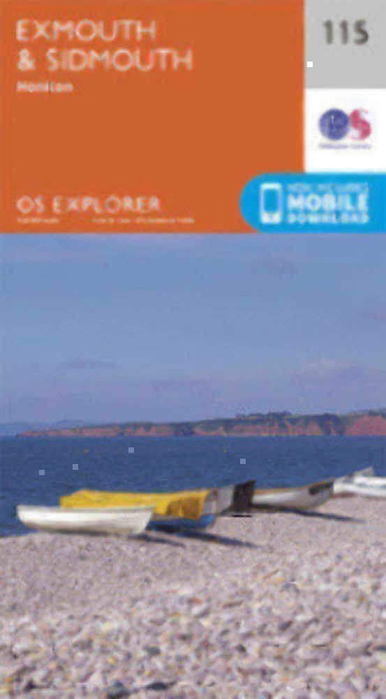 Exmouth and Sidmouth 115 Explorer Map Ordnance Survey With Digital Download