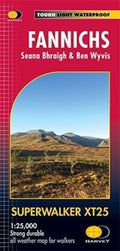 Fannichs Seana Bhraigh Ben Wyvis superwalker Harvey Map Scotland 