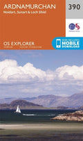 Ardnamurchan Moidart Sunart and Shiel Explorer Map 390 Ordnance Survey