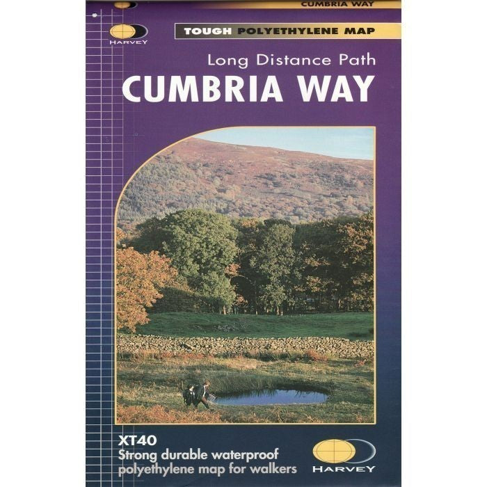 Cumbria Way Harvey National Trail Map 70 miles Ulverston to Carlisle