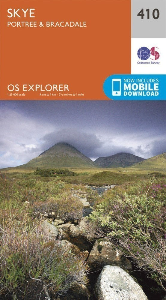 Skye - Portree and Bracadale Explorer Map 410 Ordnance Survey 2015