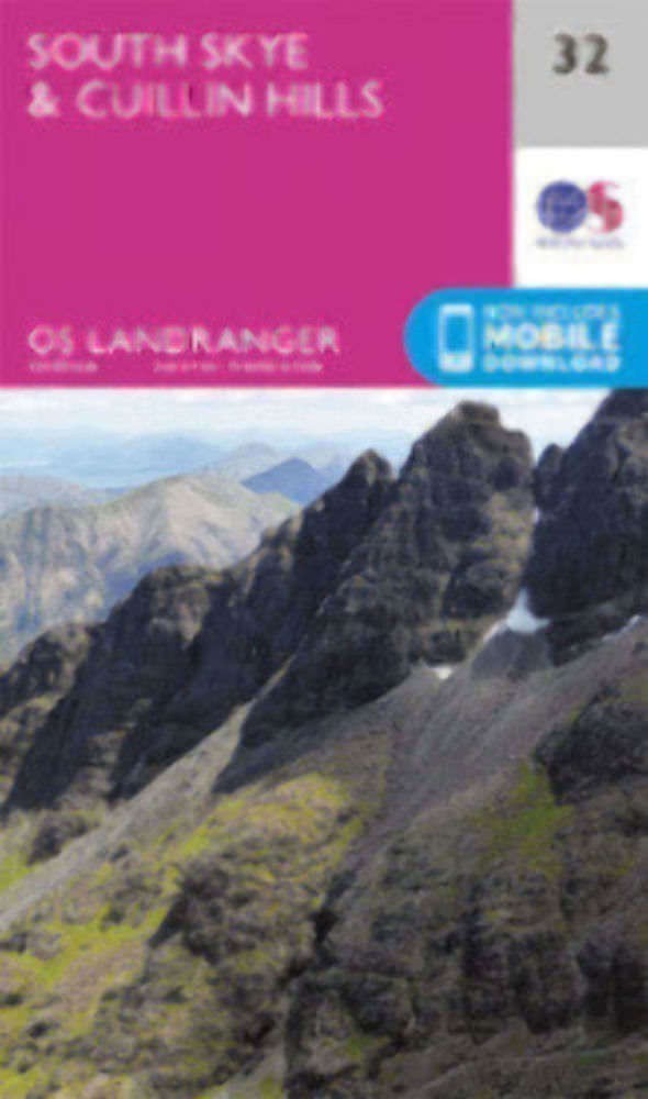 South Skye Cuillin Hills Landranger Map 32 Ordnance Survey Latest 