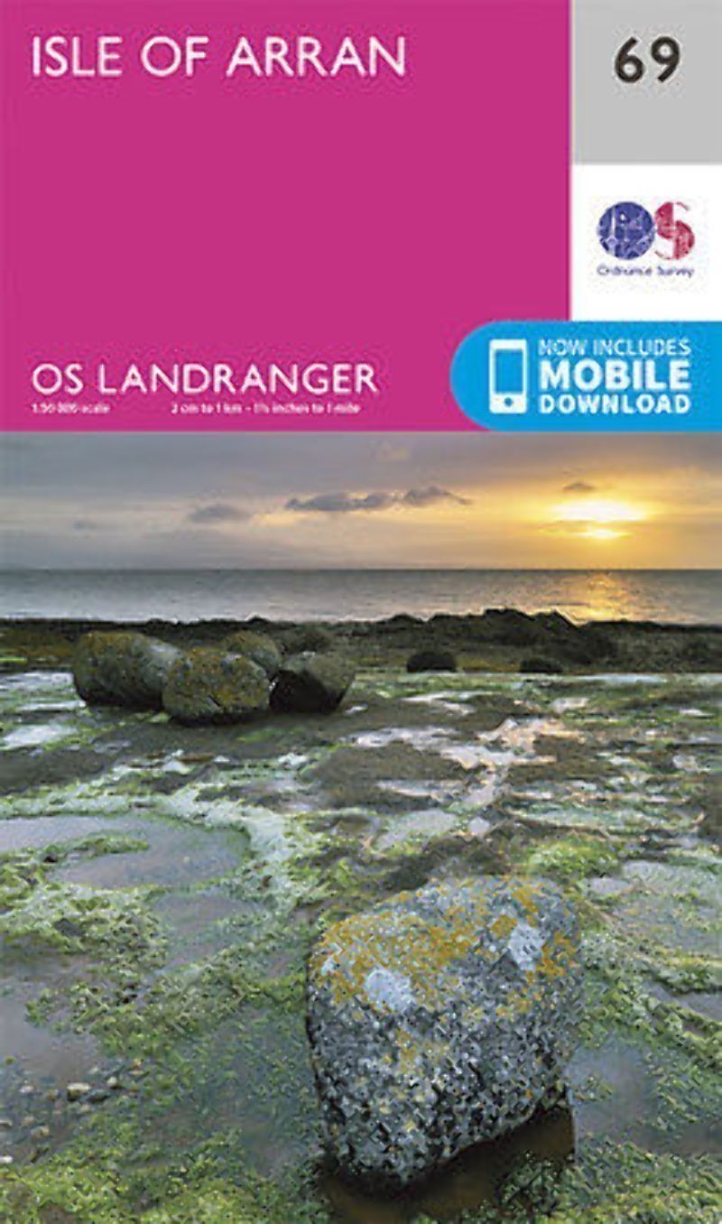 Isle of Arran Landranger Map 69 Ordnance Survey Latest 