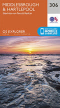Middlesbrough and Hartlepool Stockton on Tees and Redcar Explorer Map 306 