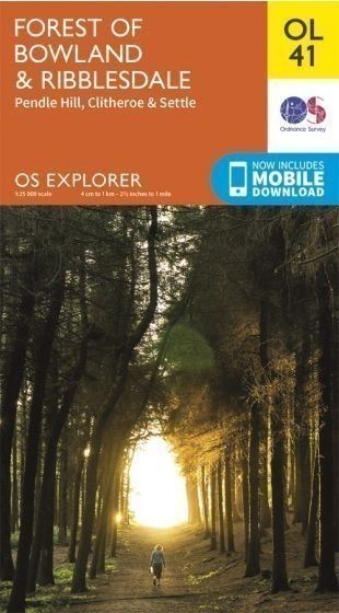 Forest of Bowland Ribblesdale Ordnance Survey Explorer Map OL 41