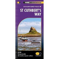 St Cuthberts Way Harvey National Trail Map Melrose Abbey to Holy Island