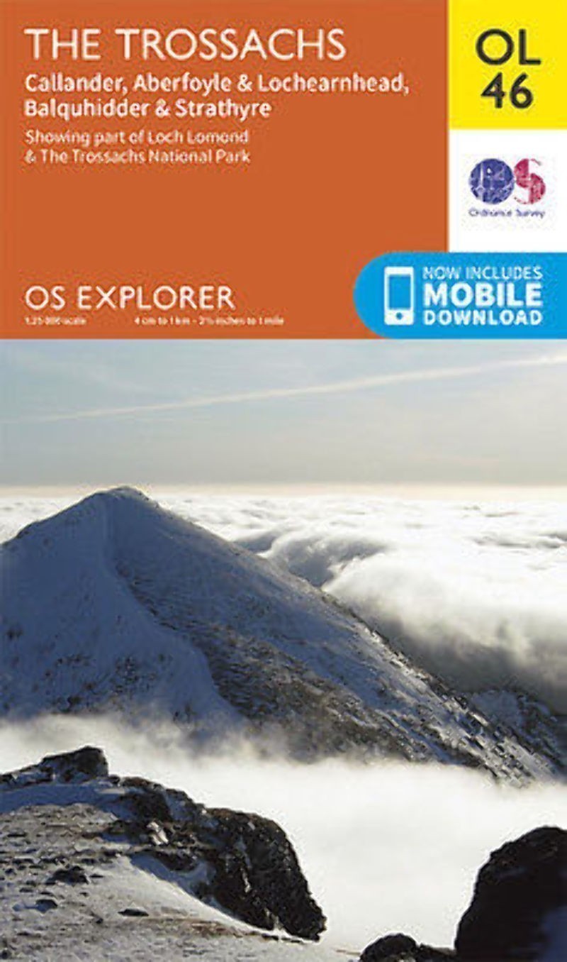 OL46 The Trossachs Ordnance Survey Explorer Map OL 46