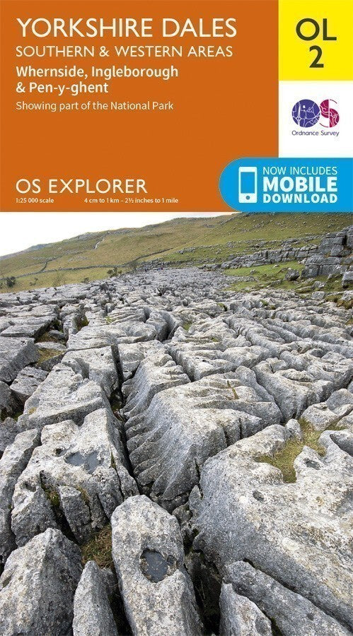 OL2 Yorkshire Dales South & West Ordnance Survey Explorer Map OL 2