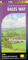 Dales Way walking Harvey Leeds To Kendal National Trail Map 