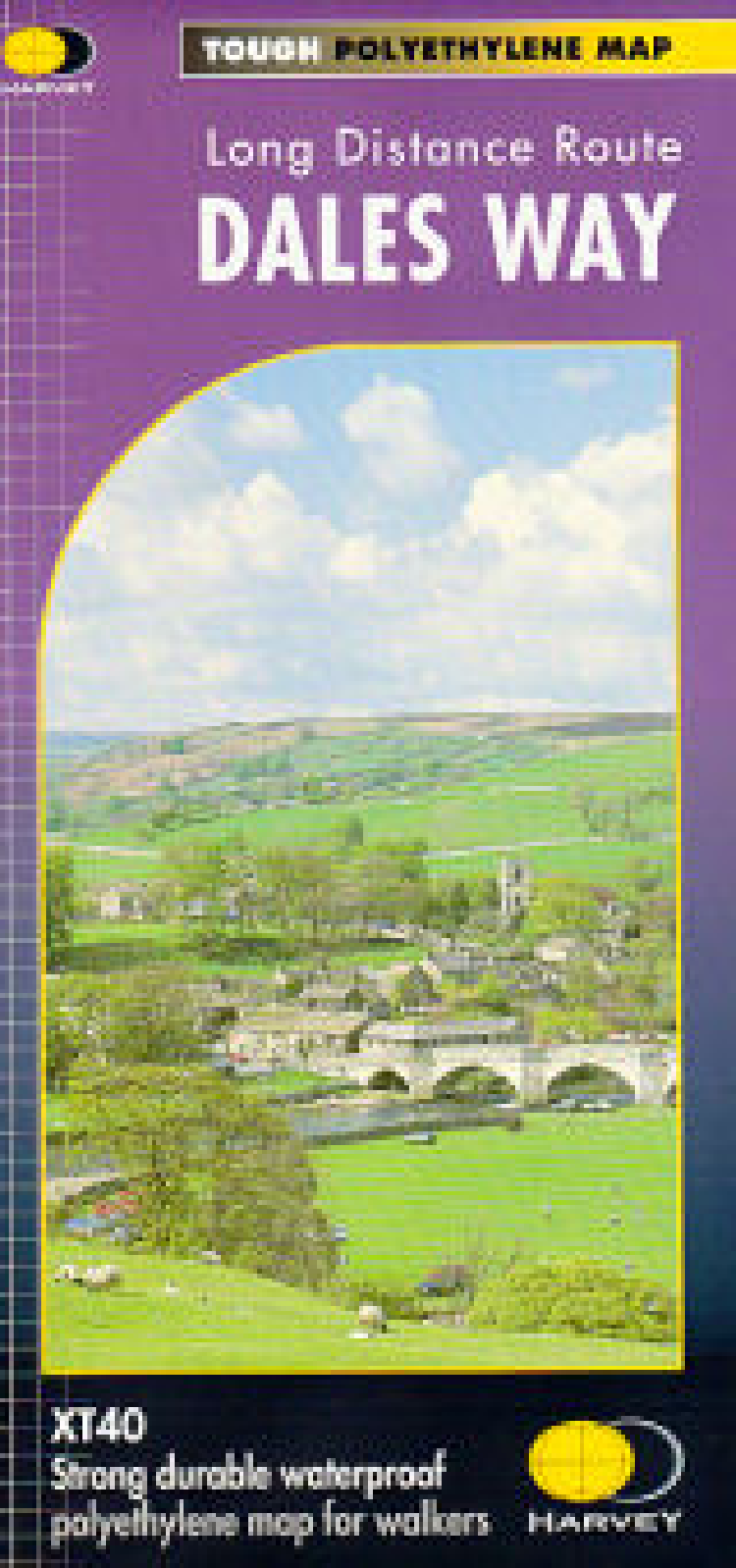 Dales Way walking Harvey Leeds To Kendal National Trail Map 