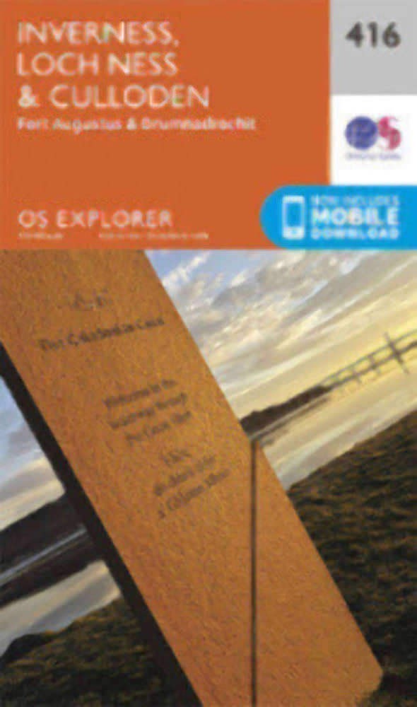 Inverness Loch Ness and Culloden Explorer Map 416 Ordnance Survey 2015