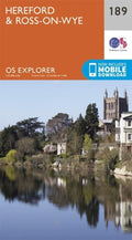 Hereford and Ross on Wye 189 Explorer Map Ordnance Survey With Digital Download