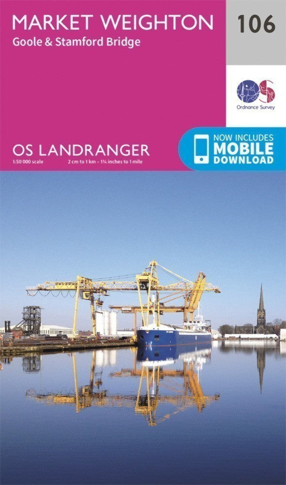 Market Weighton Goole & Stamford Bridge Landranger Map 106 Ordnance Survey Lates