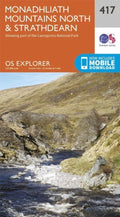 Monadhliath Mountains North and Strathdear Explorer Map 417 Ordnance Survey 2015