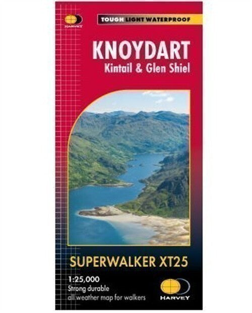 Knoydart and Kintail and Glen Shiel Harvey Superwalker Map