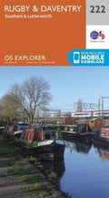Rugby Daventry Southam Lutterworth Explorer Map 222 Ordnance Survey