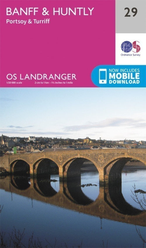 Banff Huntly Portsoy Turriff Landranger Map 29 Ordnance Survey Latest 