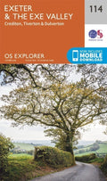 Exeter and the Exe Valley 114 Explorer Map Ordnance Survey With Digital Download