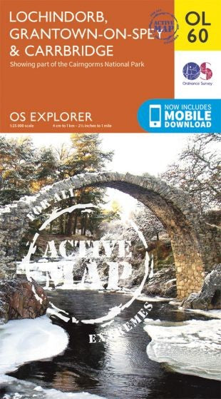 Explorer Active Map  OL 60 Lochindorb, Grantown-on-Spey & Carrbridge OS OL60 Lam