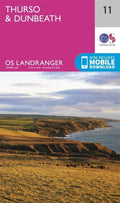 Thurso Dunbeath Landranger Map 11 Ordnance Survey Latest 