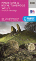 Maidstone & Royal Tunbridge Wells Landranger Map 188 Ordnance Survey Latest 