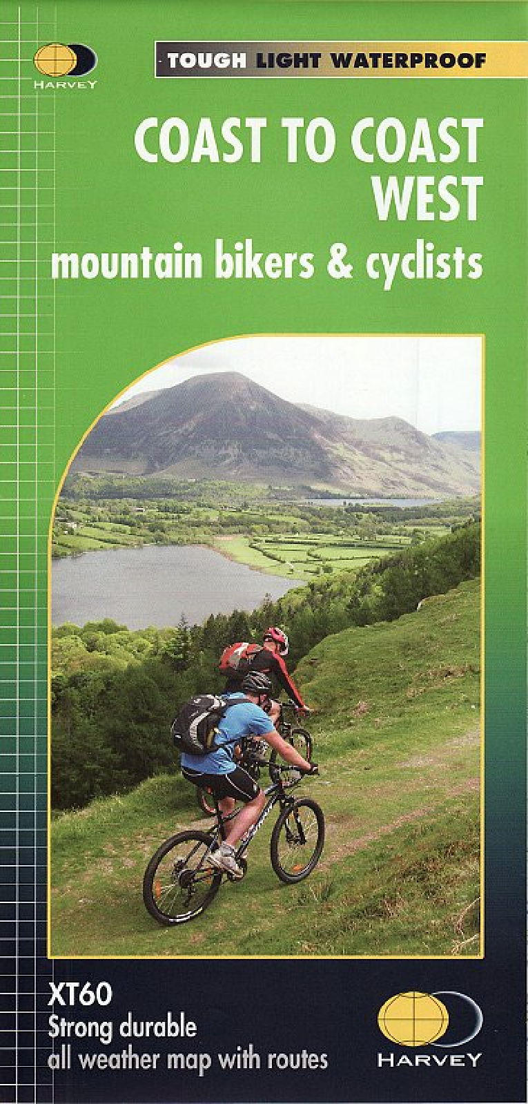 Coast To Coast West Harvey Cycle Map Mountain Bikers And Cyclists