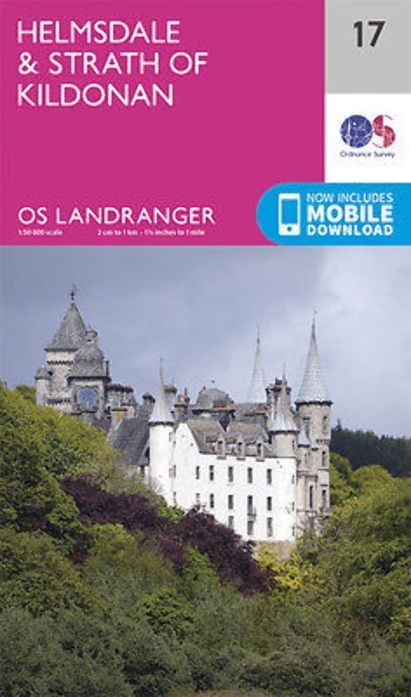 Helmsdale Strath of Kildonan Landranger Map 17 Ordnance Survey Latest 