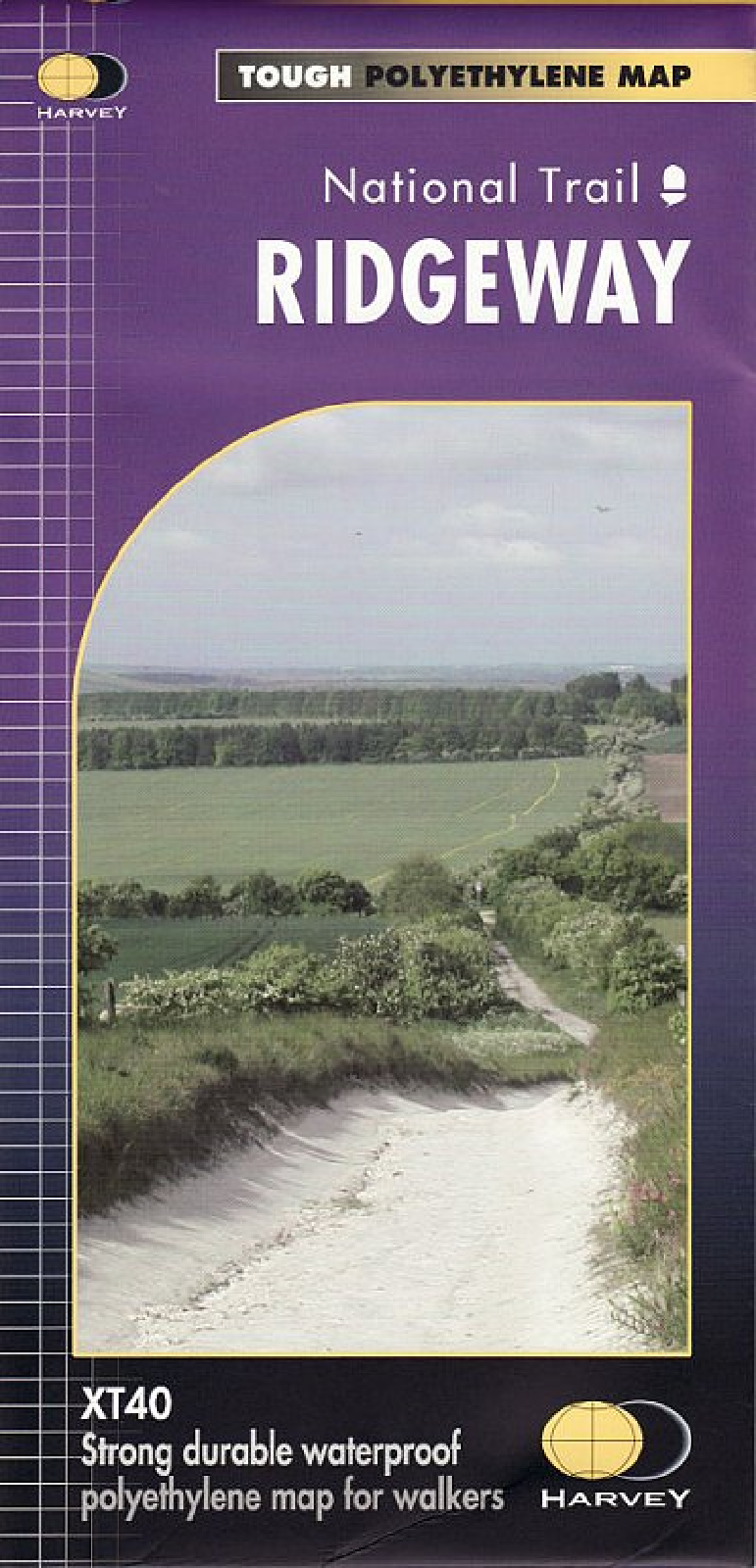 Ridgeway Harvey National Trail Map Overton Hill near Avebury