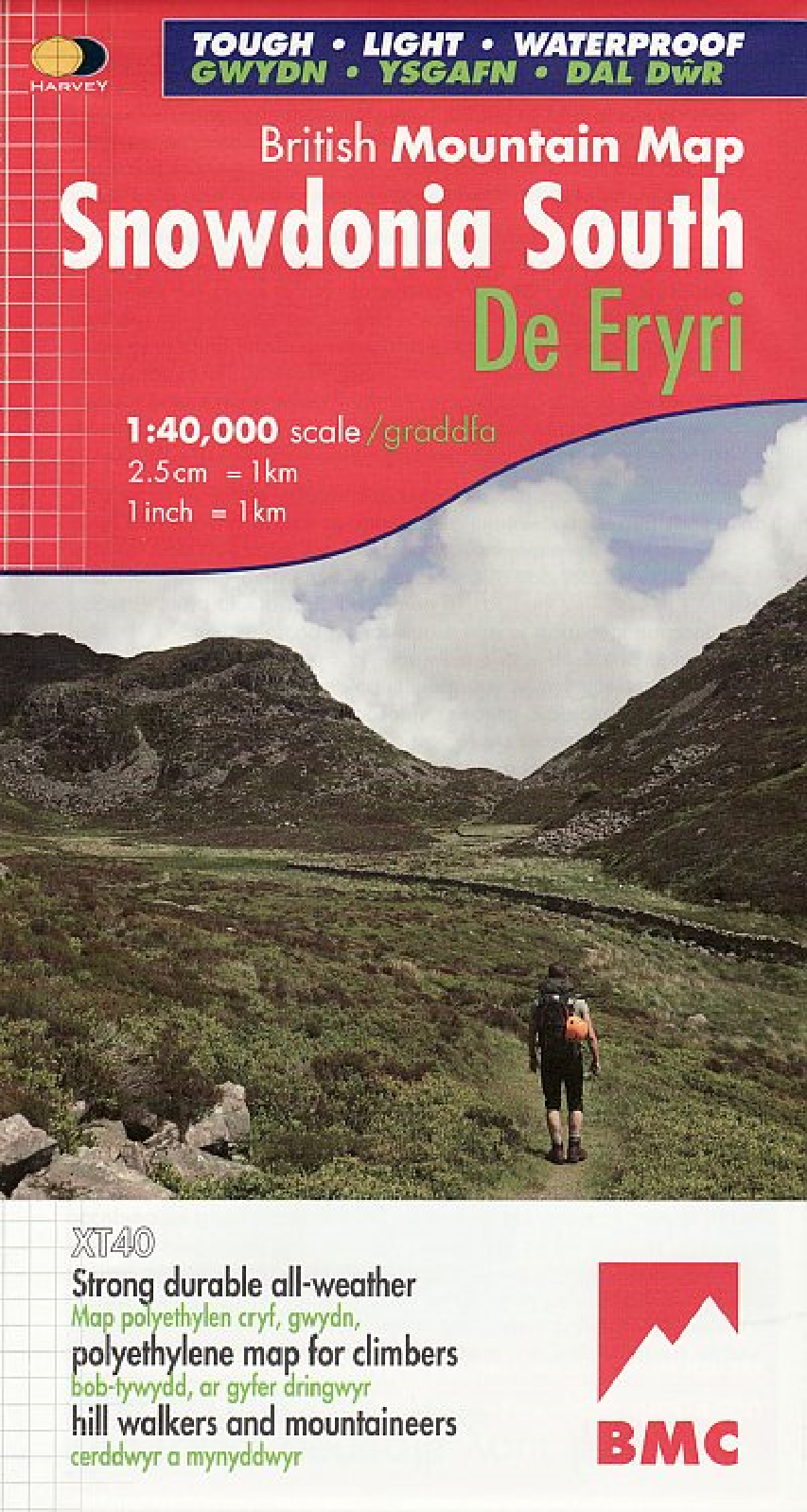 Snowdonia South Harvey British Mountain Map - BMC - O