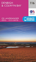 Denbigh & Colwyn Bay Landranger Map 116 Ordnance Survey Latest 