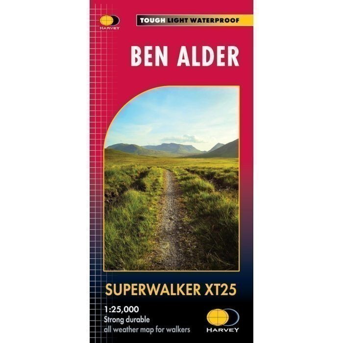 Ben Alder Harvey SuperWalker map Creag Meaghaidh and Corrour Station