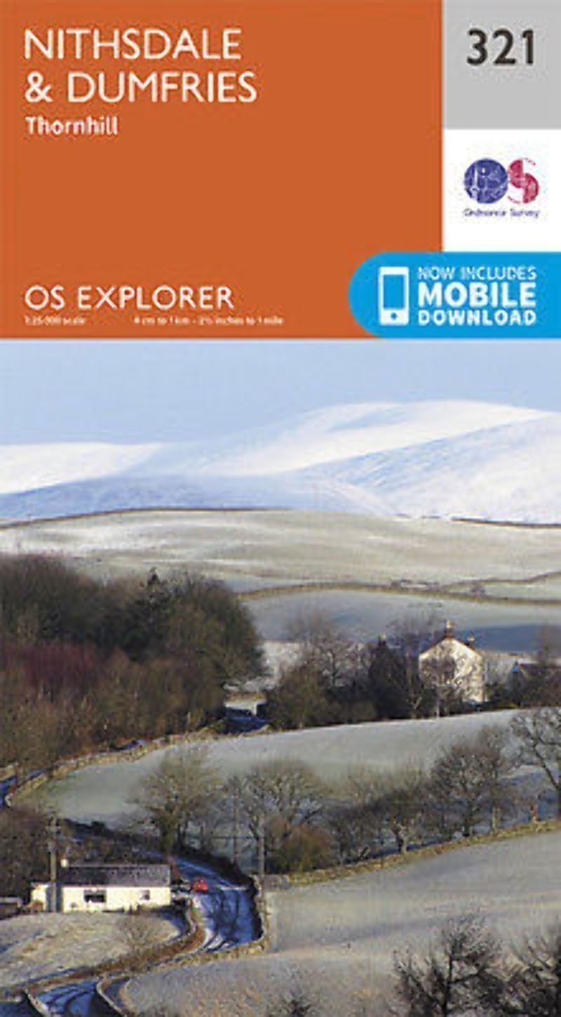 Nithsdale and Dumfries Explorer Map 321 Ordnance Survey