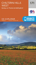 Chiltern Hills West Henley on Thames 171 Explorer Map Ordnance Survey