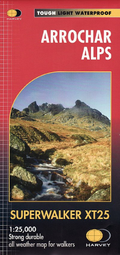 Arrochar Alps Harvey SuperWalker map Beinn Ime Ben Vorlich - Cobbler